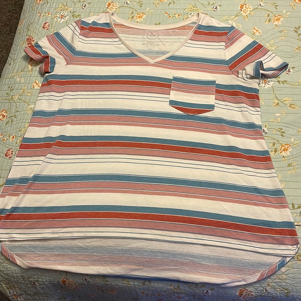 Maurices striped 24/7 top size 2